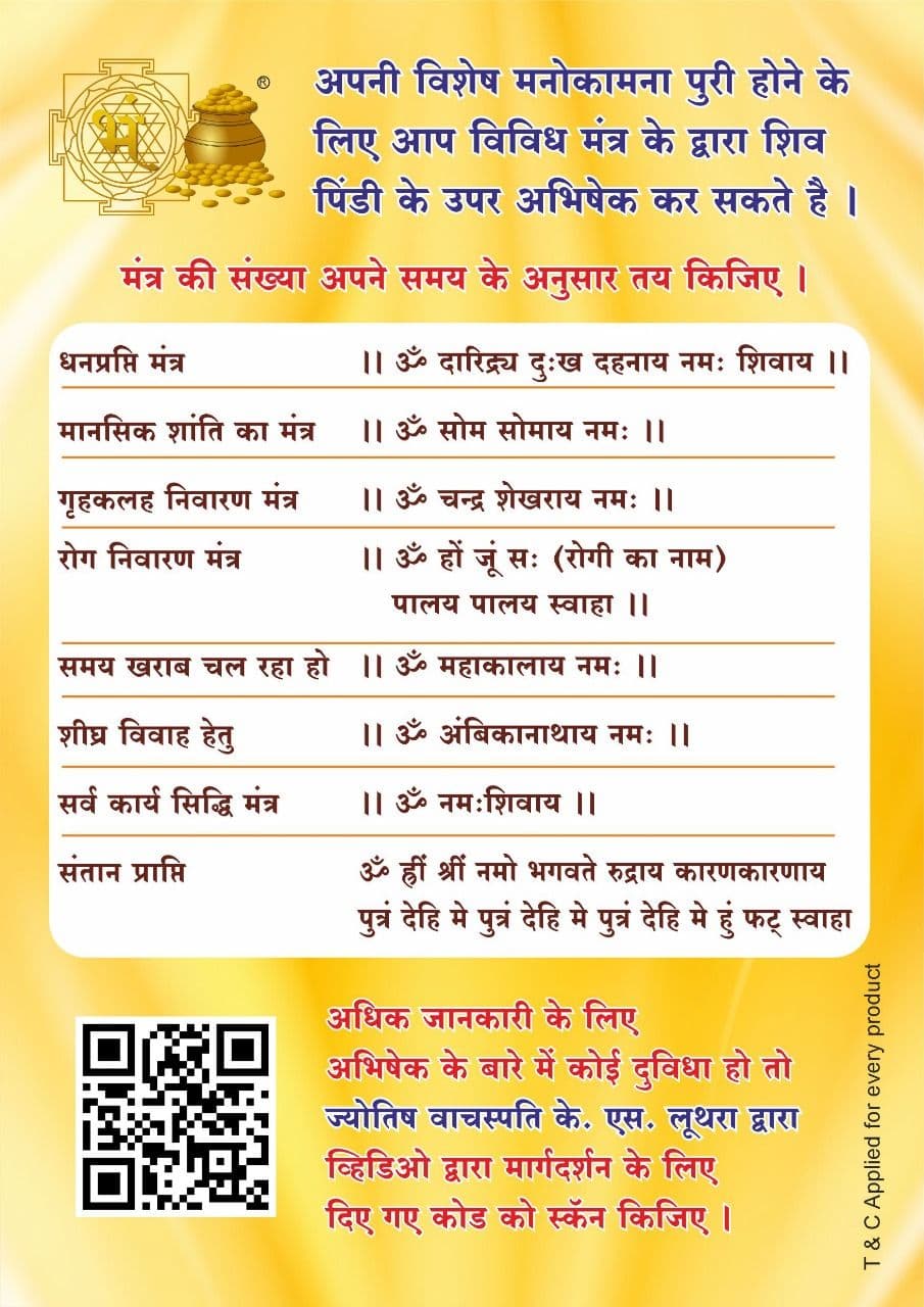 Shiv Abhishek Mantras Guide